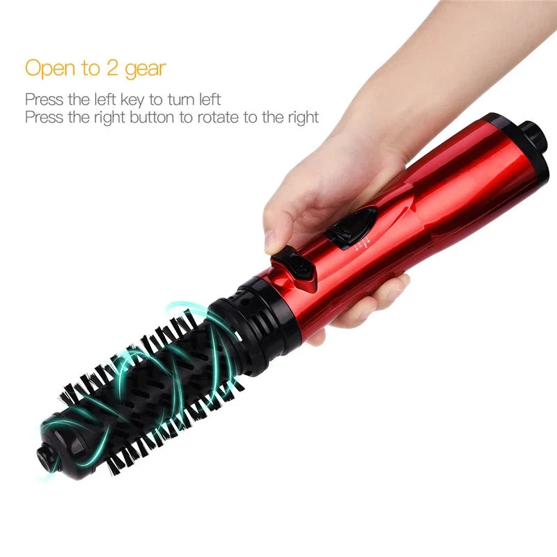 Rotating Hair Dryer Brush – 2-in-1 Hot Air Styler & Curler
