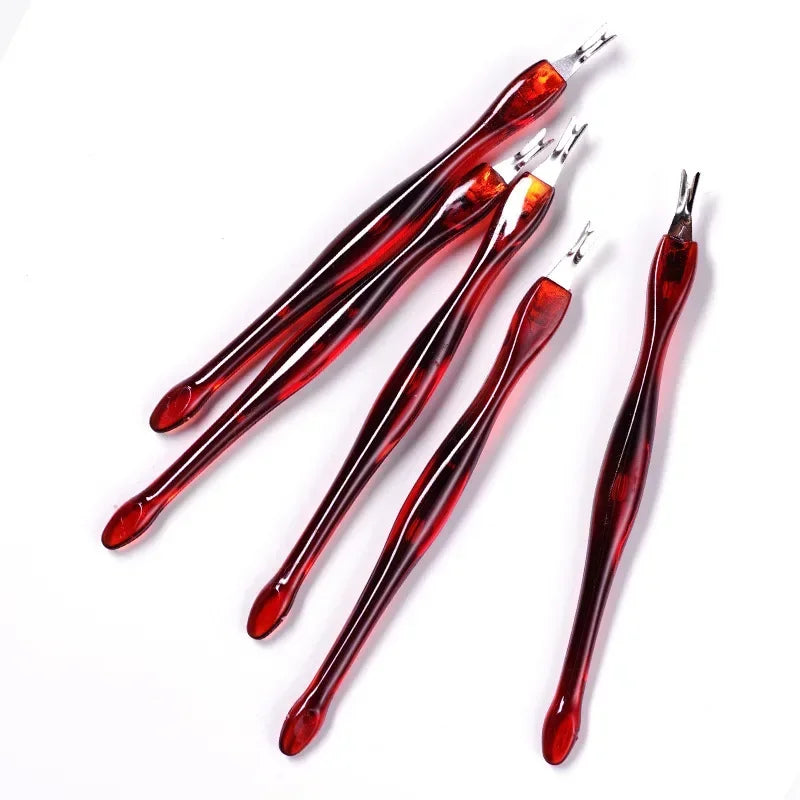 Stainless Steel Cuticle Pusher Nail Art Manicure Tool Set