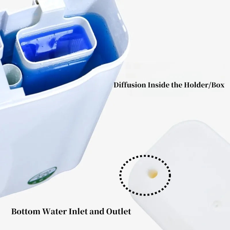 Toilet Tank Solid Dispenser – Reusable, No-Electricity Cleaner