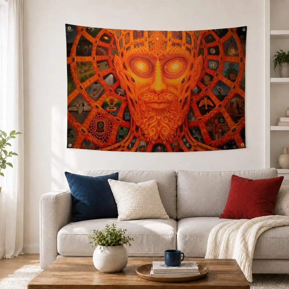 Alex G Grey Wall Flag – Art Banner for Bedroom & Concerts