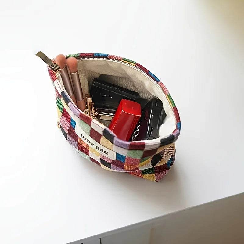 Mini Female Cosmetic Bag Portable Red Soft Small Sanitary Napkin