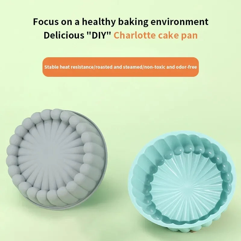 Silicone Round Cake Pan – Non-Stick Heat-Resistant Baking Mold