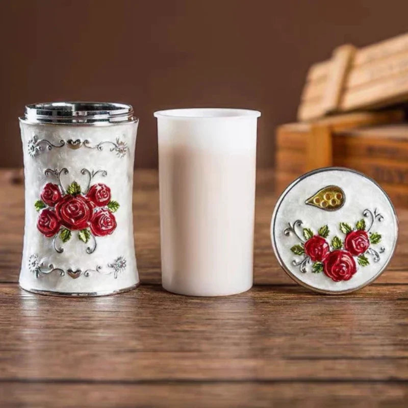End Rose Portable Toothpick Bucket Restaurant Hotel KTV Living Room