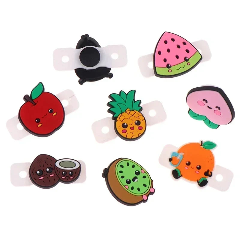 4 6 Lot Tennis Vibration Dampeners Cartoon Fruit Shape Racket Anti