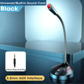 Mini 3.5mm Wired Condenser Microphone for PC Laptop Notebook