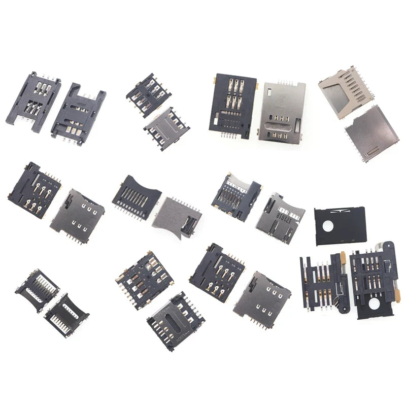 10pcs SD TF SIM Micro Nano Card Holder Slots with Flip Cover