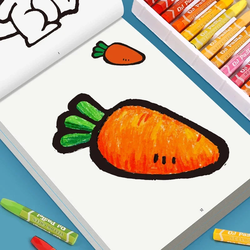 32 Pages Diverse Content Kids' Coloring Book Vibrant Animal Nature