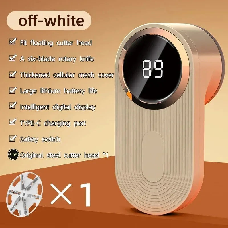 USB Rechargeable Electric Lint Remover Fabric Shaver with LED
