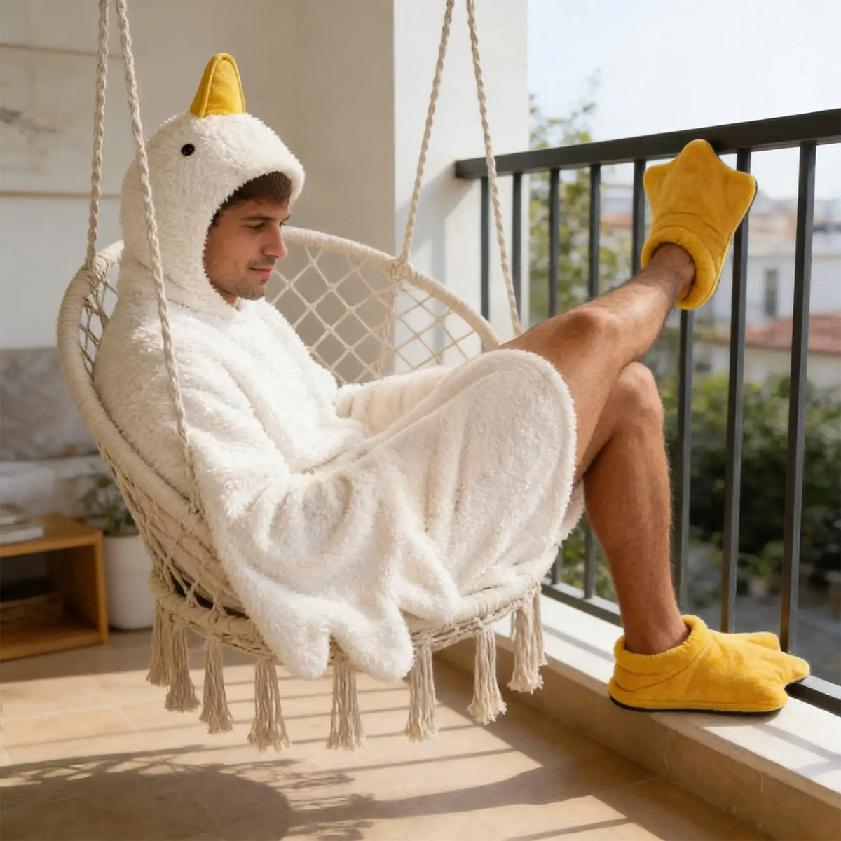 Goose Wearable Blanket Hoodie – Oversized Fleece Sweatshirt