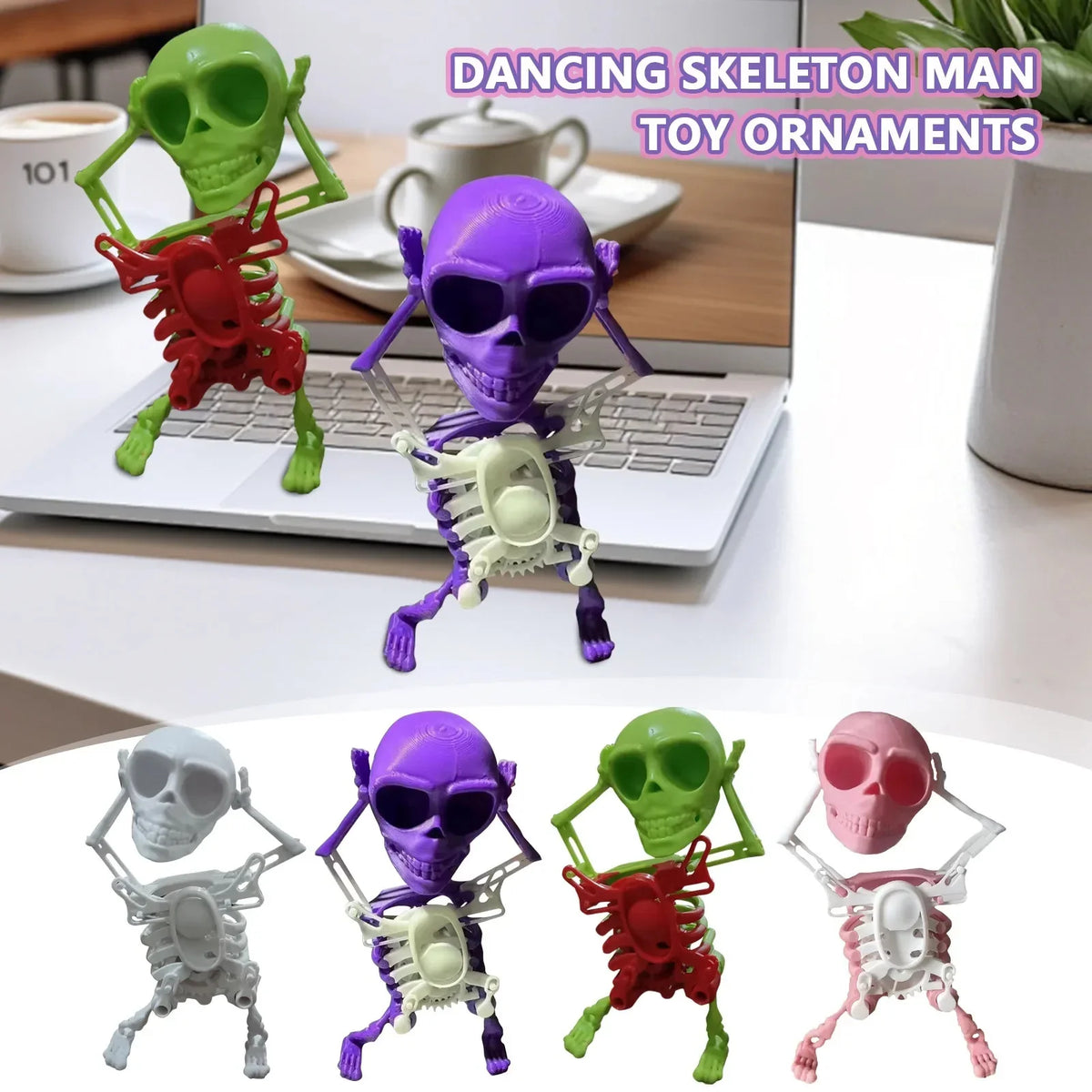 Funny Wind-up Dancing Skeleton Toy No Need Battery Kids Toddlers