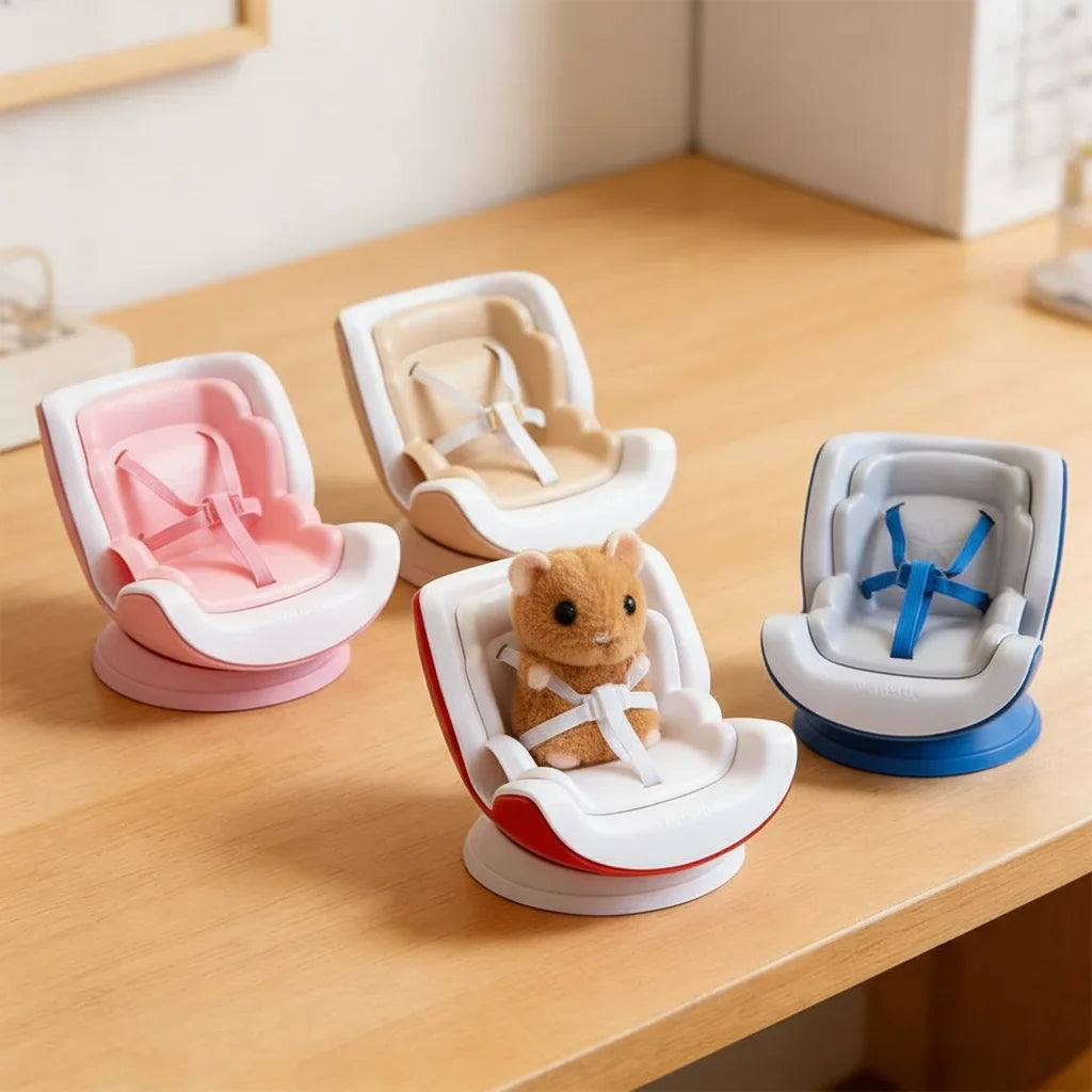 Plush Doll Safety Seat Creative Mini Car Chair Model 13- Wakuku