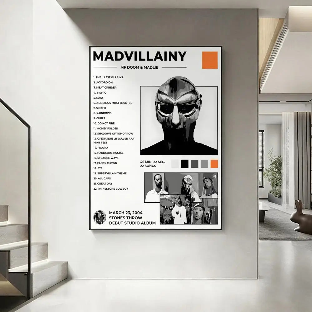 MF DOOM Hip-Hop Poster – HD Art Print Wall Decor