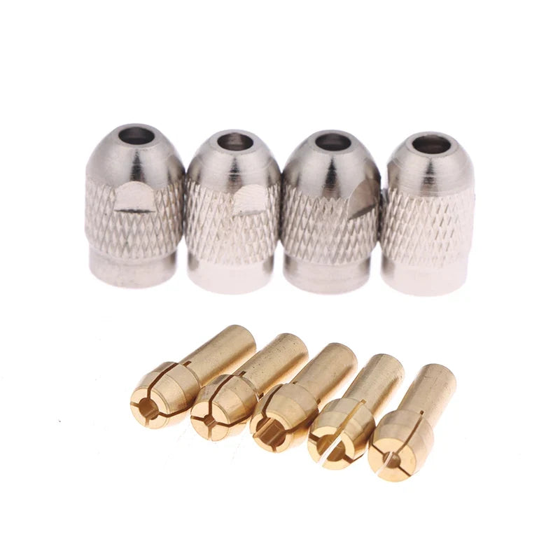 M8 M7 Nuts Drill Chucks Adapter Mini Chuck Micro Collet Brass Power