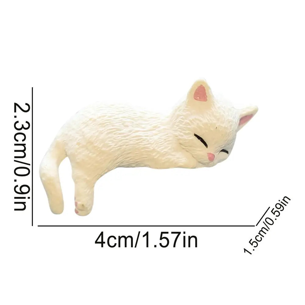 Miniature Cat Figurines – Kitten Desktop Decor Statues PVC
