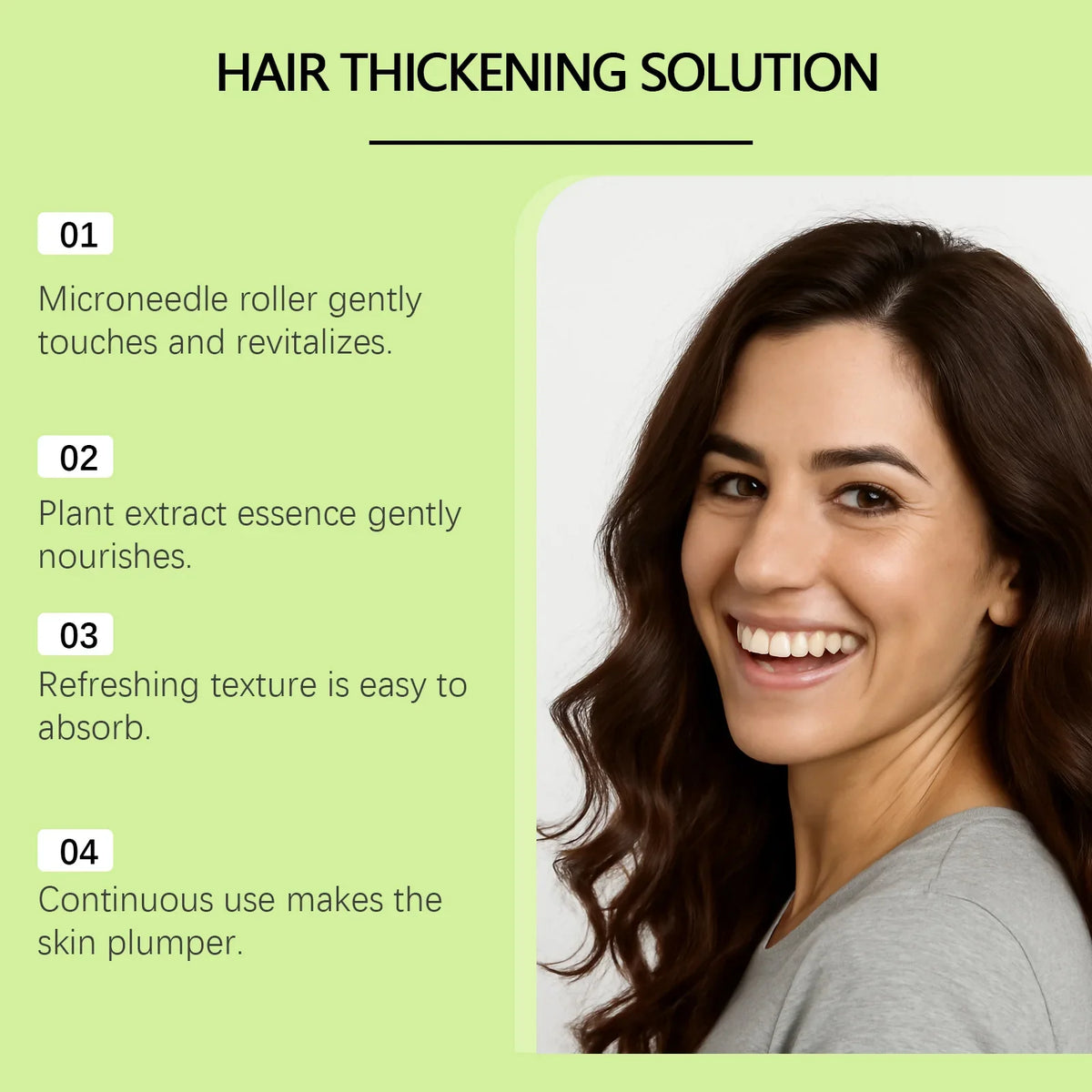 Hoygi Hair Serum Microneedle Roller Set – Scalp & Hair Growth