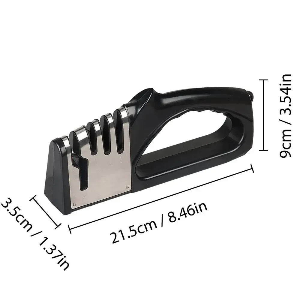 4-Stage Knife Sharpener – Non-Slip, Portable Kitchen Tool