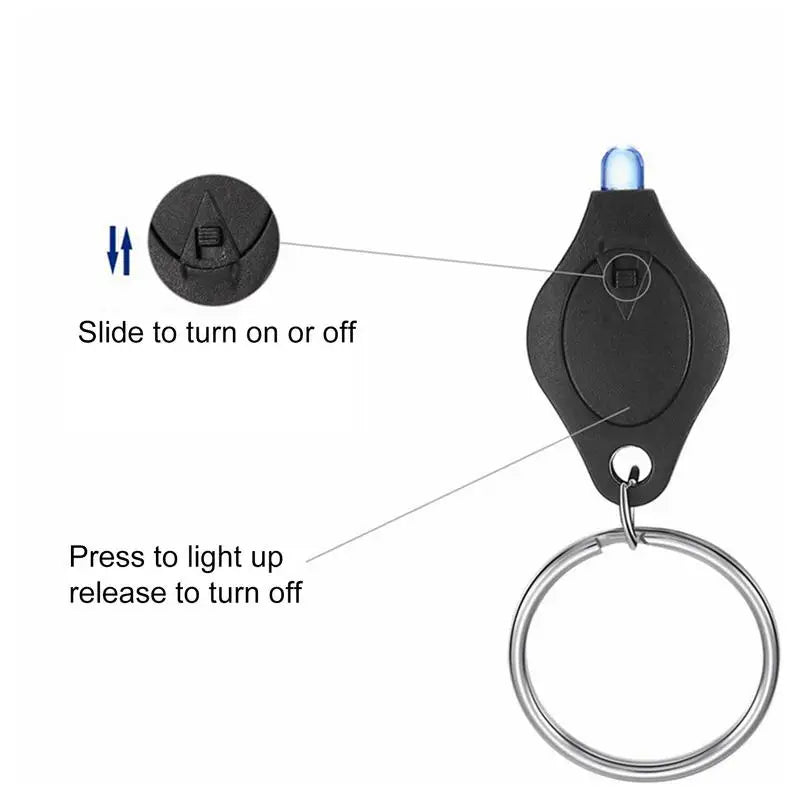 Mini LED UV Keychain Light | Portable Detector for Bags & Keys