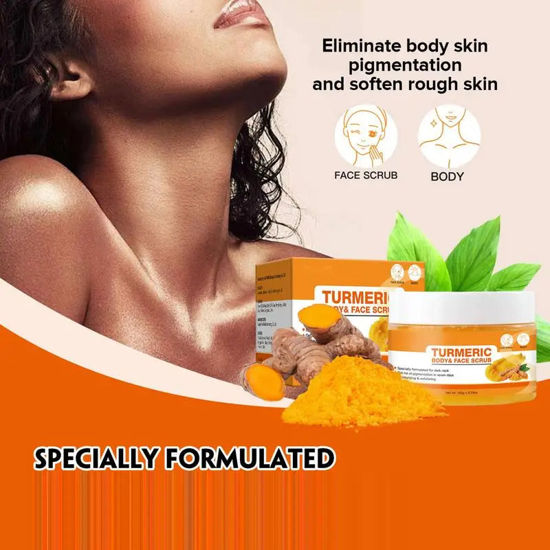 Turmeric Face & Body Scrub – Brightening Exfoliator 150g