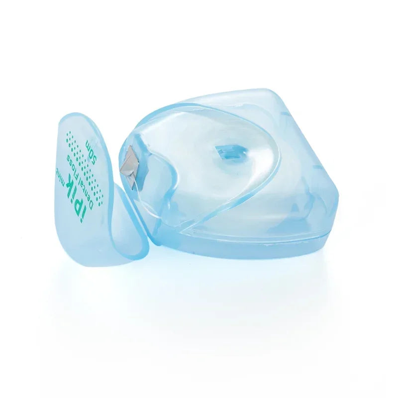 Portable 50m Waxed Dental Floss with Travel Case | Oral Care