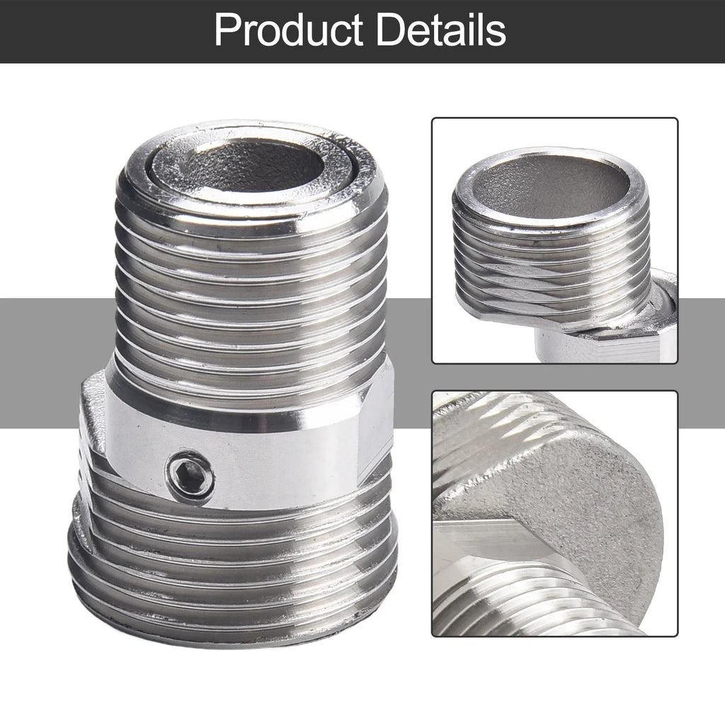 360° Rotatable Wall Mounted Shower Faucet Adapter | Angled