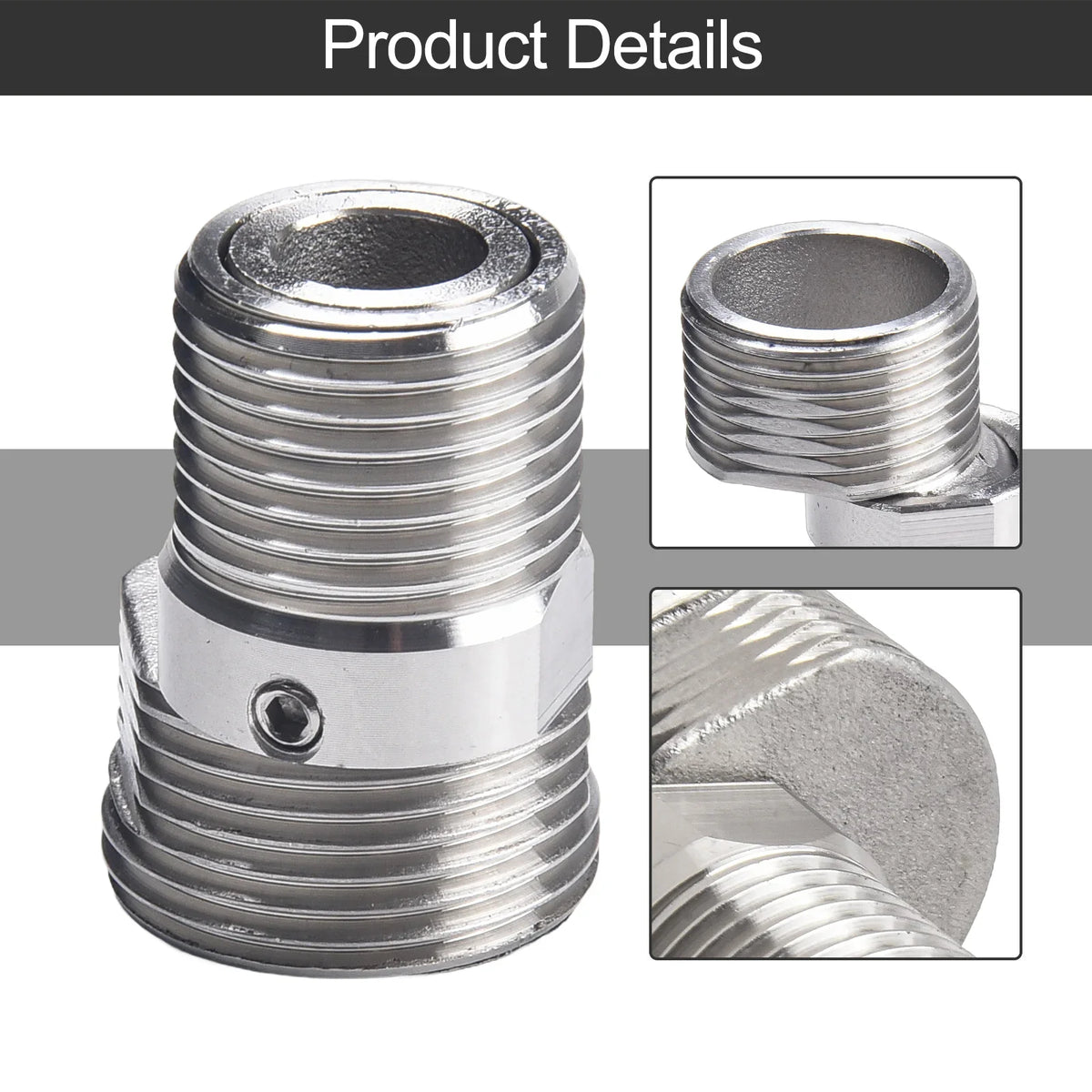 360° Rotatable Wall Mounted Shower Faucet Adapter | Angled