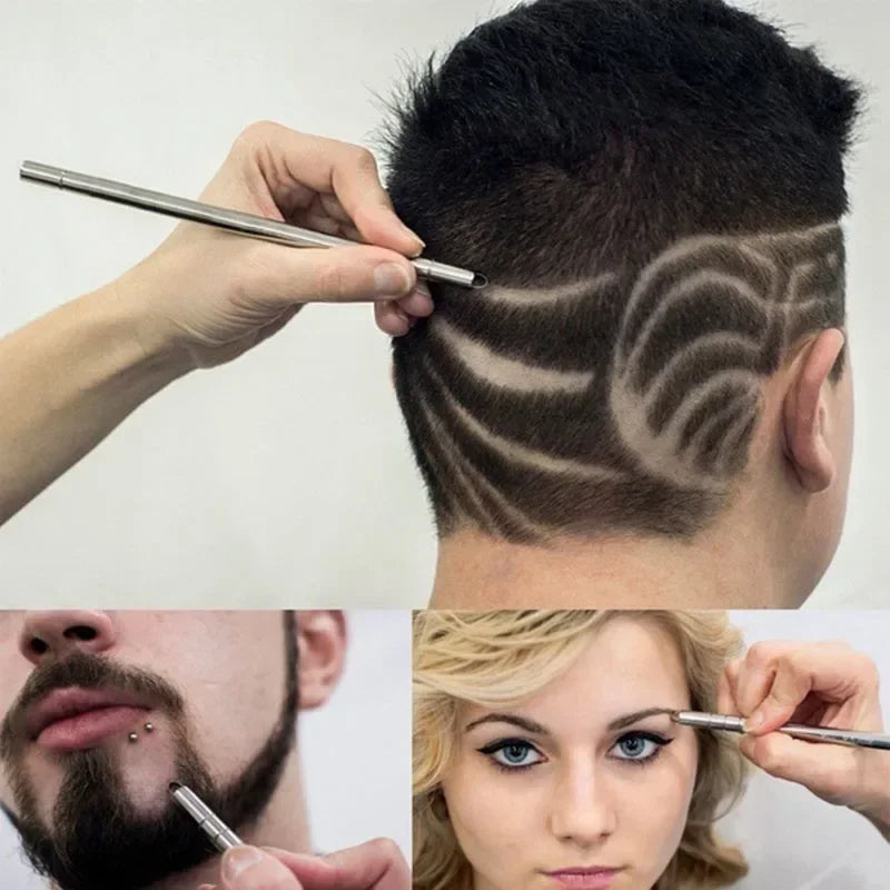 Stainless Steel Barber Razor Pen – Hair Carving & Styling