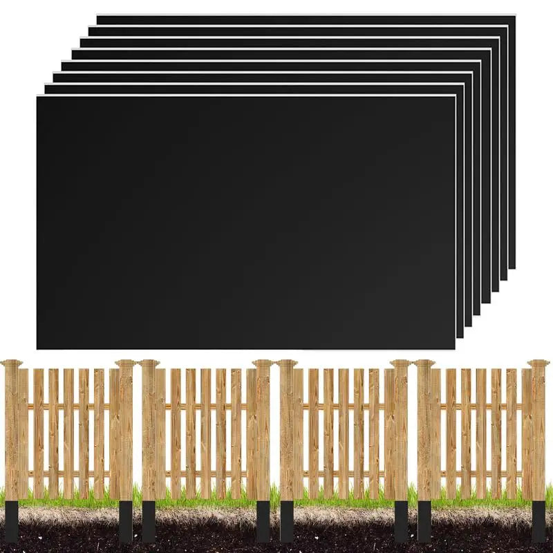 Fence Post Protectors 8-Pack | Waterproof Self-Adhesive PVC Wrap