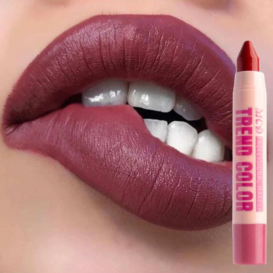 MCD 12-Color Waterproof Lip Liner Pen – Matte & Hydrating