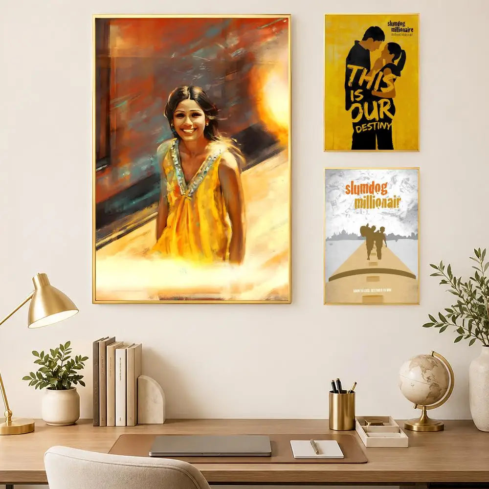 Slumdog Millionaire HD PVC Wall Poster – Self-Stick Home Decor