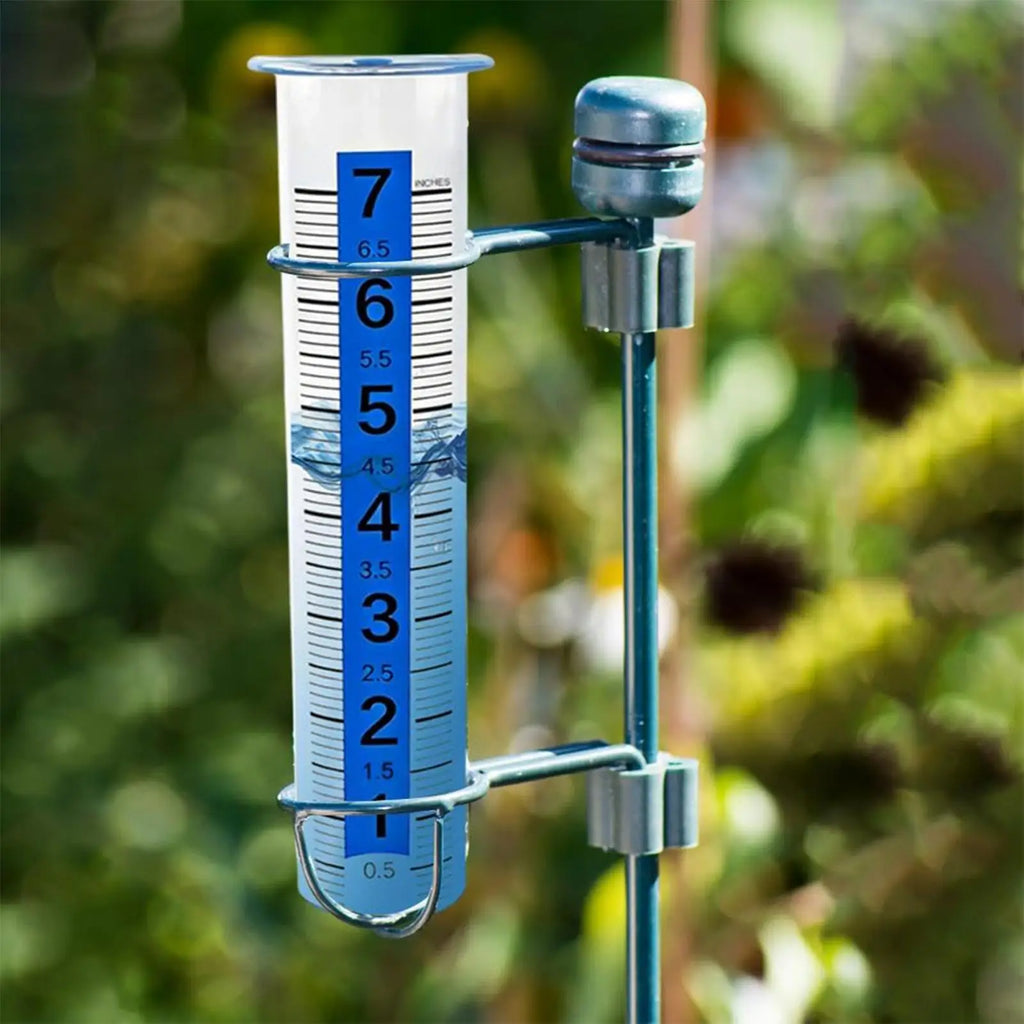 8-Inch Outdoor Rain Gauge – Glow in the Dark, Easy Read