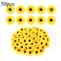 Artificial Sunflowers – Fabric Mini Fake Flowers for DIY Decor