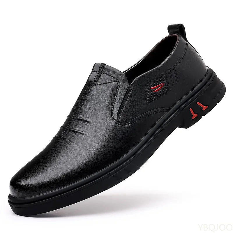 Men's Genuine Cow Suede Leather Loafers – Handmade Slip-On