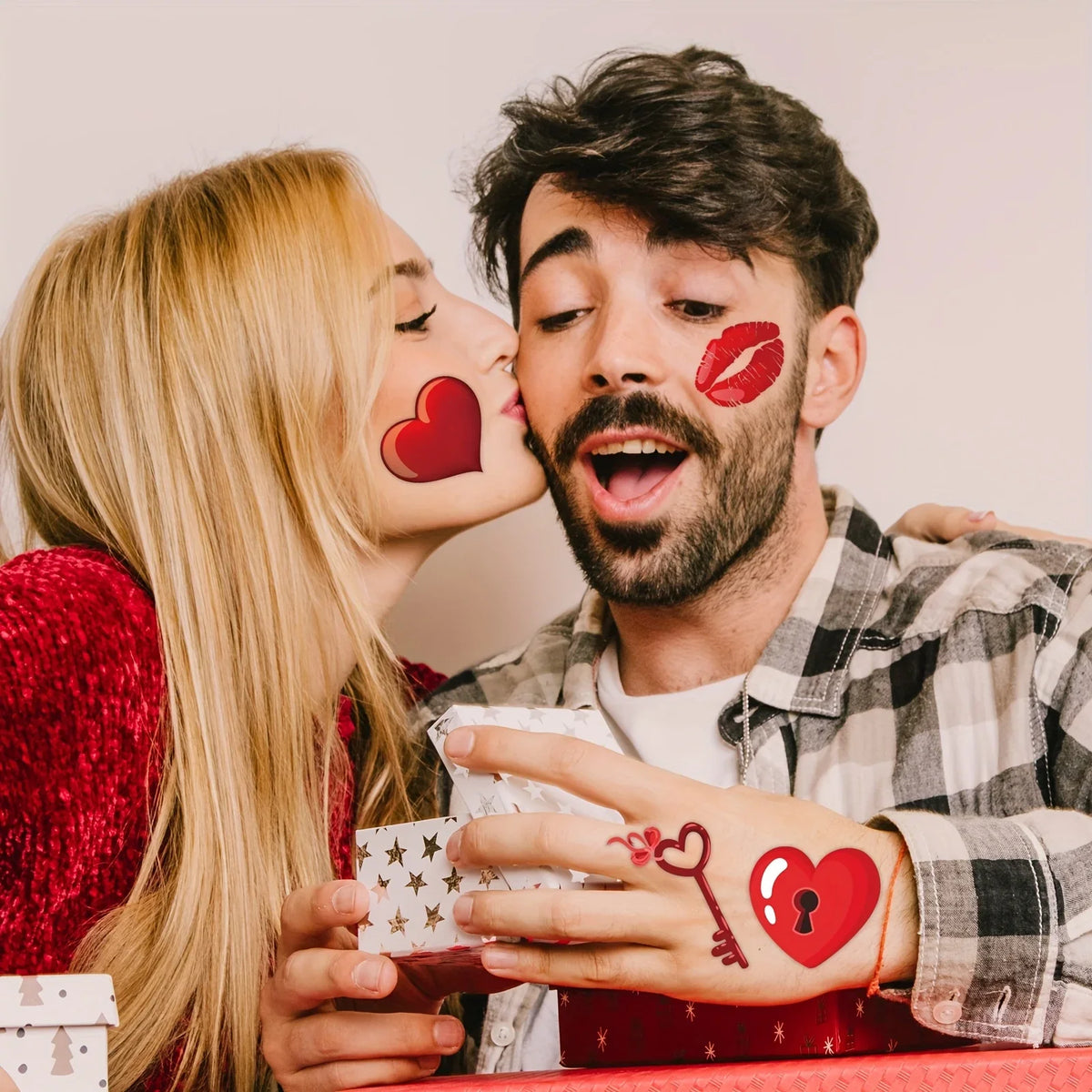 Temporary Tattoo Stickers – 40 Designs, Valentine's & Weddings