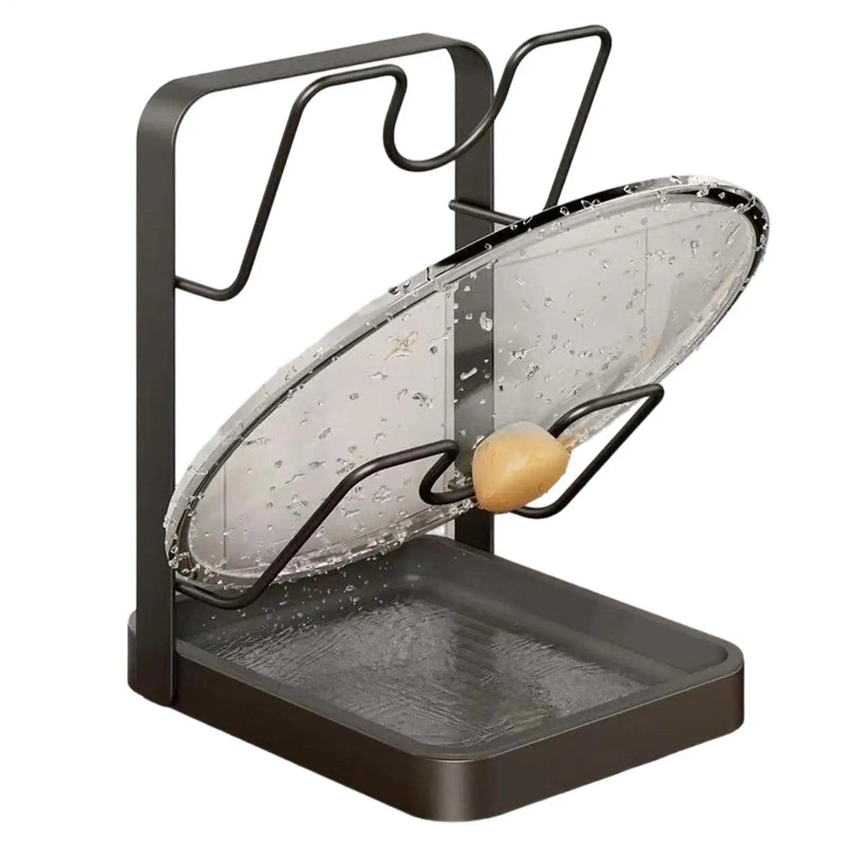 Pot Lid Rack Space Saving Anti-slip Kitchen Stand Storage Organizer