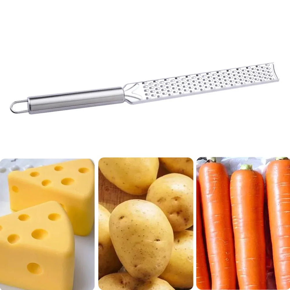 20cm Stainless Steel Flat Grater – Cheese, Lemon & Spices