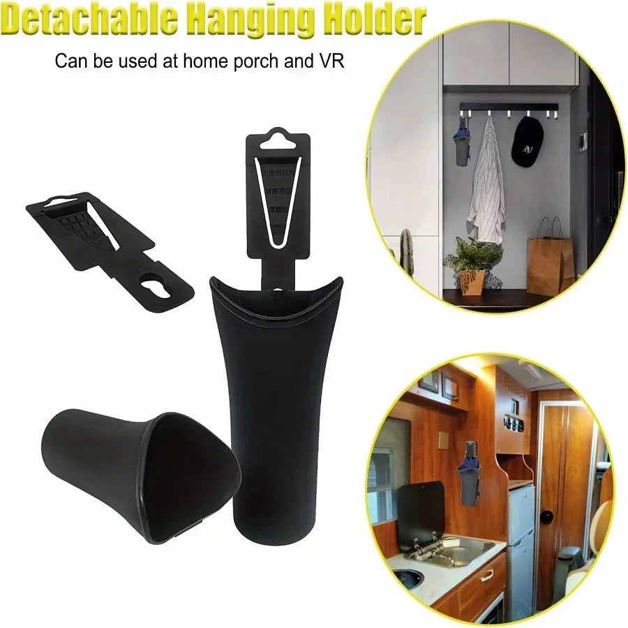 Car Hanging Trash Can – Compact PP Waste Bin for Auto
