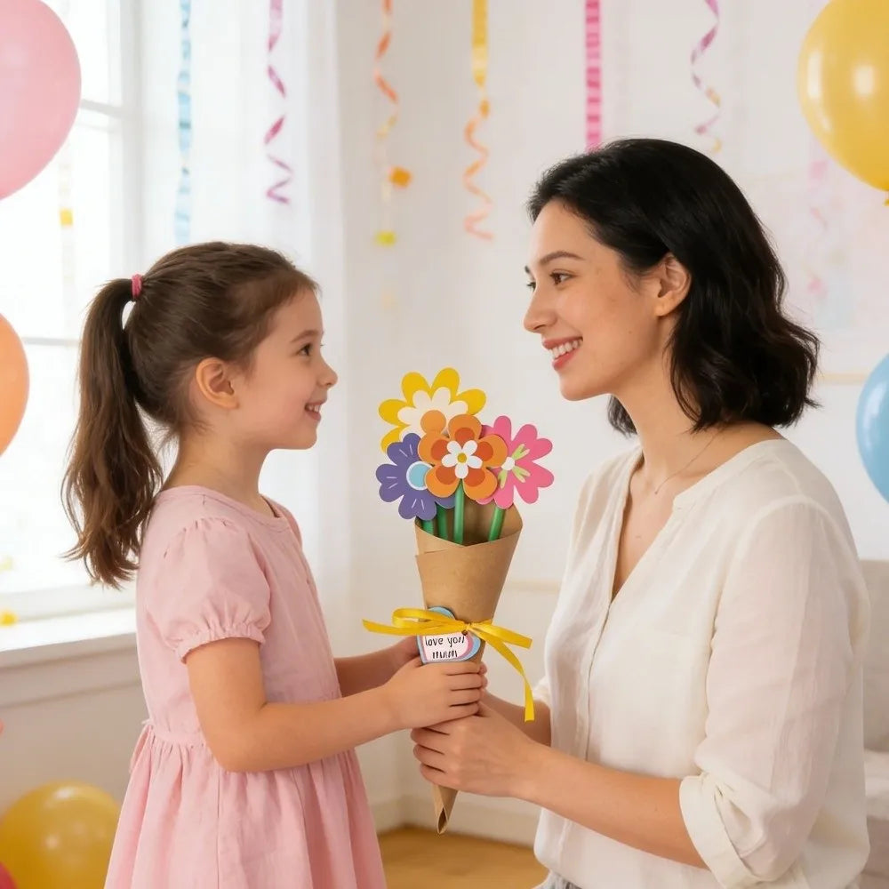 DIY Paper Flower Bouquet Craft Kit – Sunflower Making Set