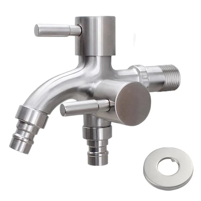 Dual Spout Faucet – Double Outlet for Laundry & Washer