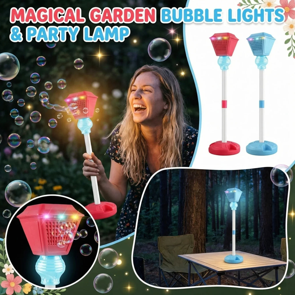 Street Lamp LED Bubble Machine – Electric Outdoor Party Toy
