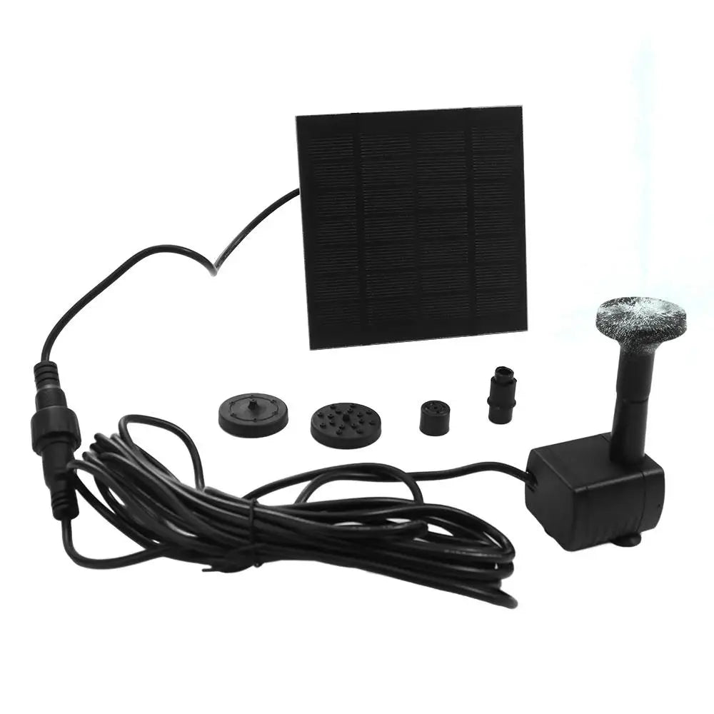 Solar Fountain Pump Kit – 4 Nozzles, 200L/H Garden & Bird Bath