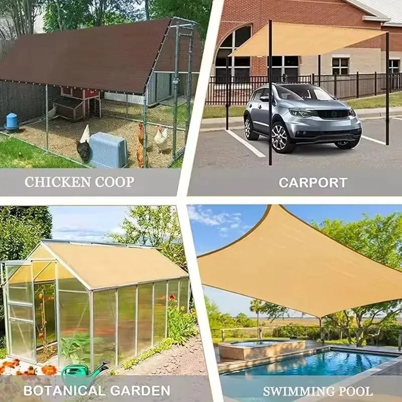 Sun Shade Net 2x2m/2x4m – HDPE UV Mesh Netting for Outdoor