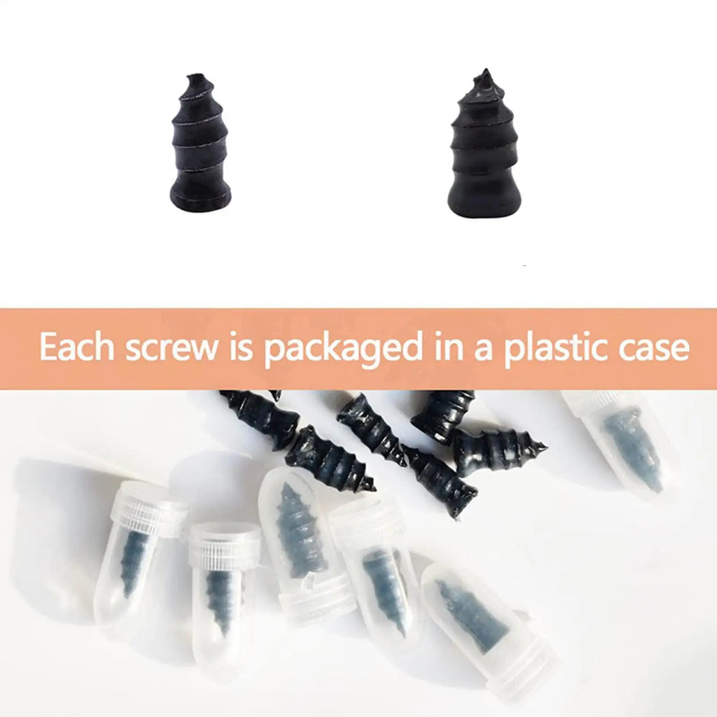 Rubber Tire Repair Plugs – Tubeless Puncture Fix Kit 10 Pc