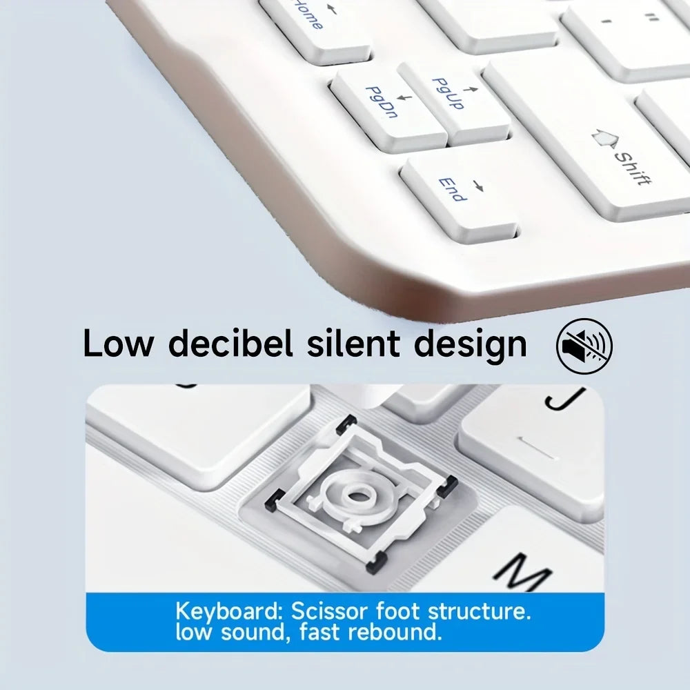 Wireless Keyboard Bluetooth-compatible Rechargeable Ipad Iphone