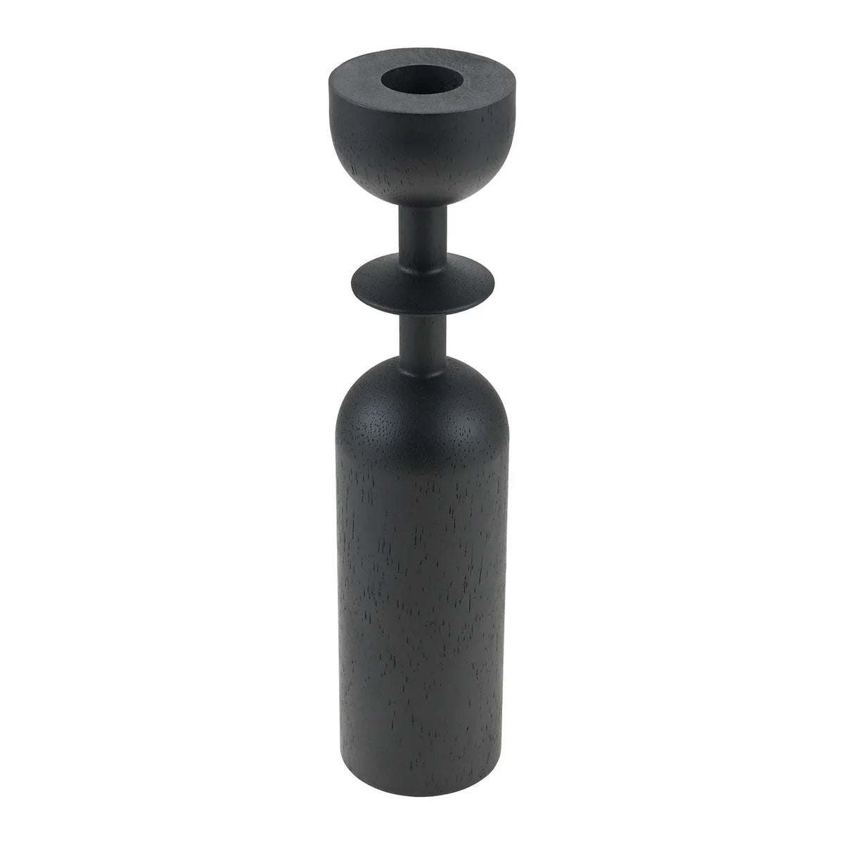 Black Wooden Candlestick Holders Set of 3 | Home Decor