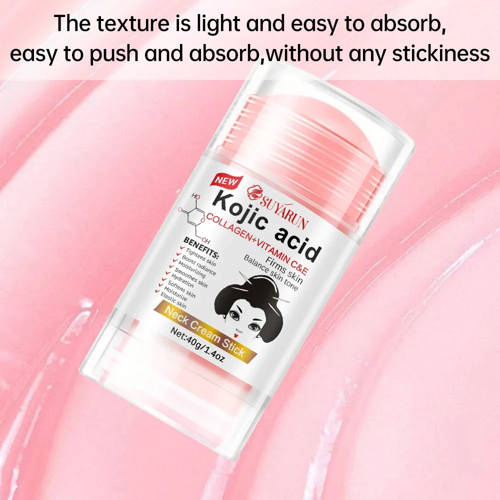 SUYARUN Kojic Acid Neck Cream Stick – Deep Moisturizing