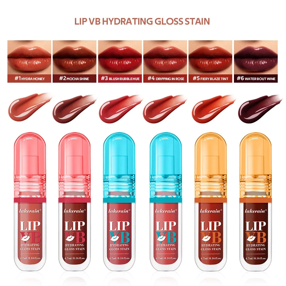 LIP VB Hydrating Gloss Stain – 12Hr Long-Lasting Glossy Lip