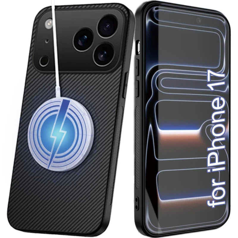 Magnetic Carbon Fiber iPhone 17 Pro Max Case | MagSafe