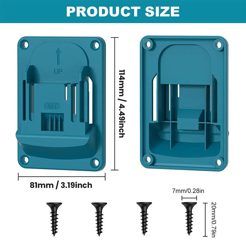Makita 18V Wall Mount Drill Holder & Battery Bracket | 1/3/5 Pcs