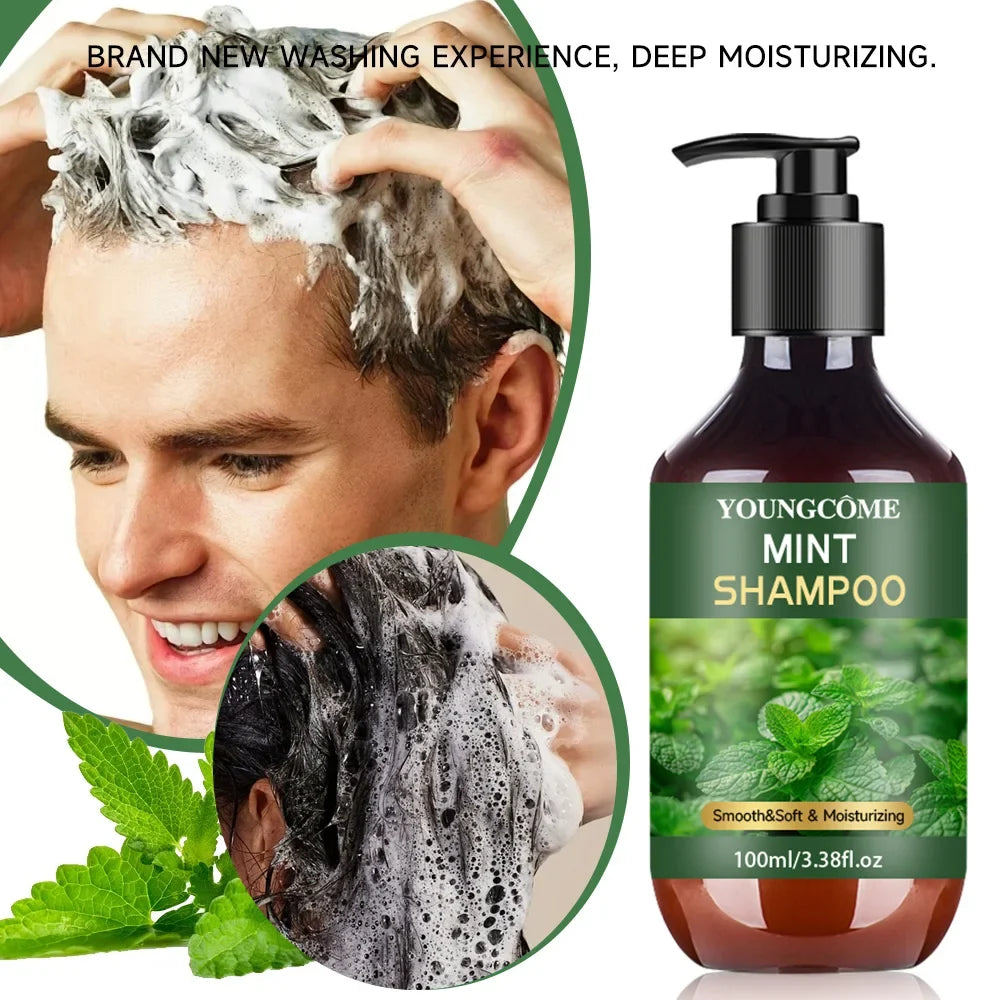 YOUNGCOME Peppermint Oil Shampoo & Conditioner Set 3.38 oz