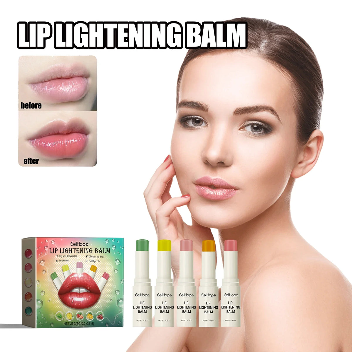 Eelhoe Brightening Lip Balm Mask – Exfoliating & Moisturizing